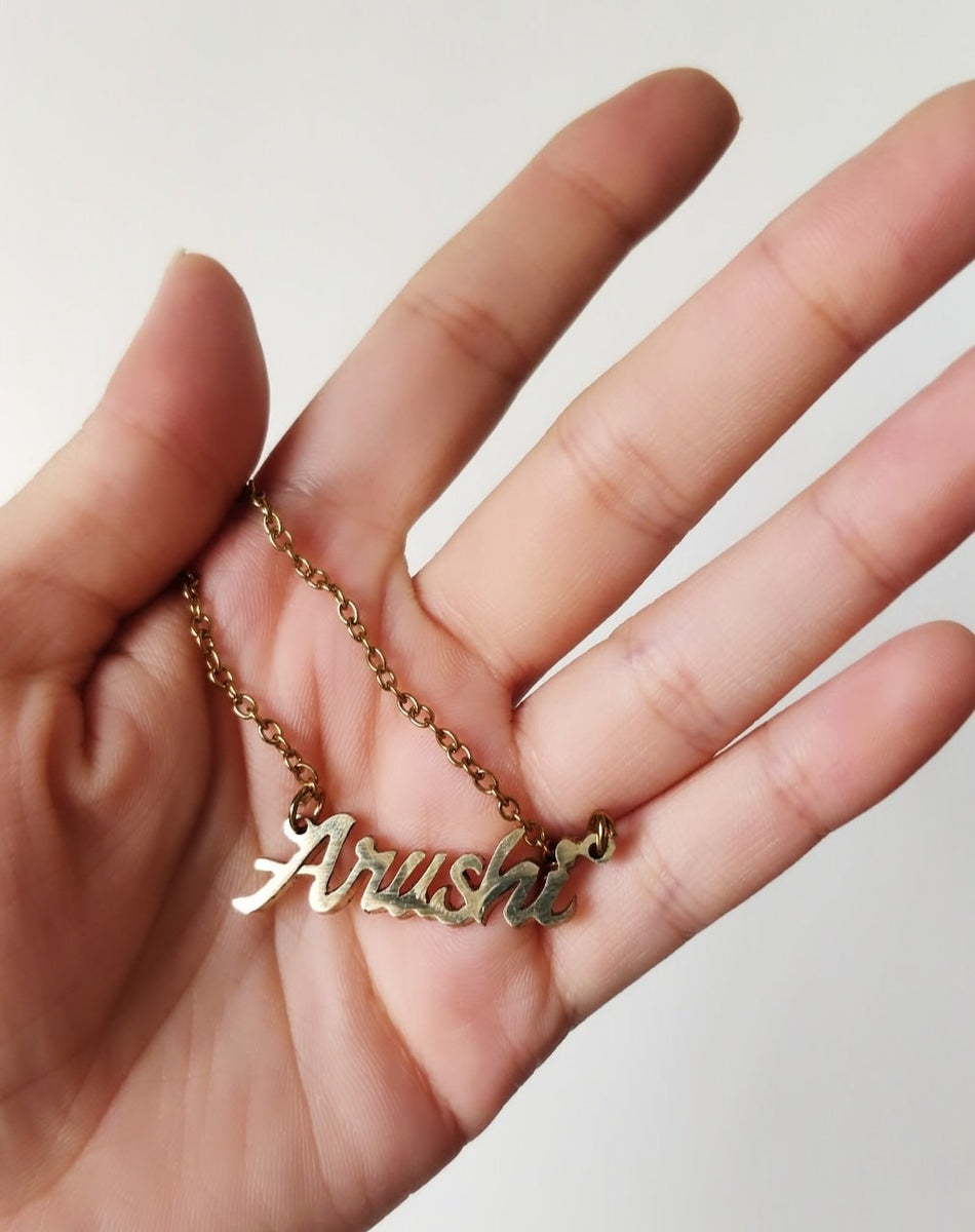 Gold Chain Khushi Name Gold Pendant Order Women's Pendant Khushi