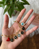 Name Bracelet with 2 charms