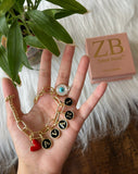 Name Bracelet with 2 charms