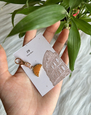 Croissant Charm Bag Tag