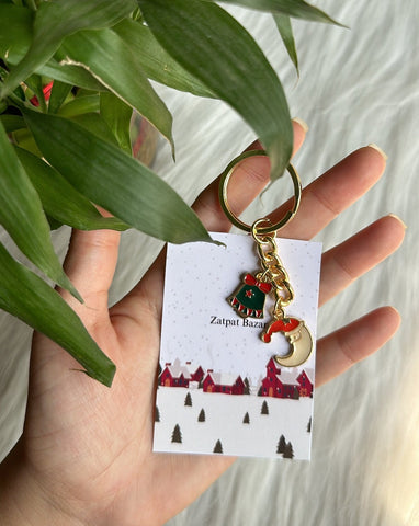 Christmas Charm Night Keychain