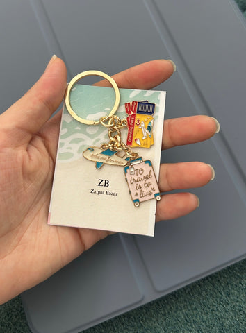 Airport Travellers Keychain