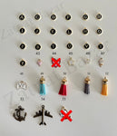 Personalised Name Keychain with charms