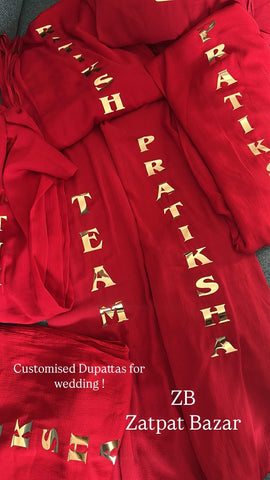 Customised Baraat Duppatta