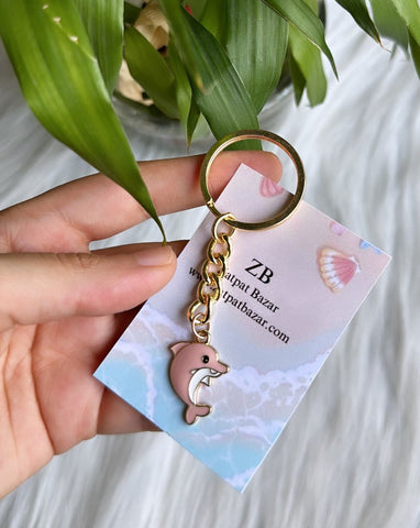 Dolphin Charm Keychain
