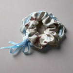 Cute Blue Ribbion Scrunchie