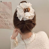 Flower Bow Scrunchie