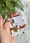 Reindeer Charm Christmas Keychain