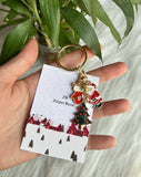 Winter Christmas Charms Keychain