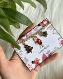Mini Christmas Charms Theme Bracelet