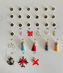 Create your own 3 charm keychain
