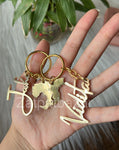 Couple Keychains made as a wedding gift . It has a Melbourne map cut out in which they have their wedding dates engraved .Each name has one part of the map it looks complete once they are put together. Get your customised keychains from Zatpat Bazar soon.