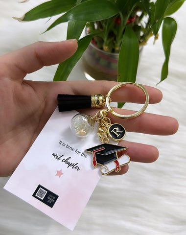 Graduation Charm Keychain