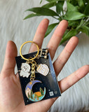 Mountain Camping Charm Keychain