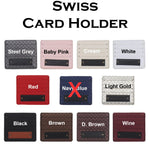 Customized Swiss Card Holder With Customized Name.