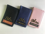 Swiss Passport Cover With Customized Name And One Charm Option.