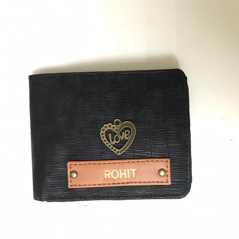Rathod Men Wallet With Customized Name And One Charm Option.
