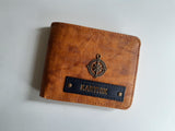Rathod Men Wallet With Customized Name And One Charm Option.