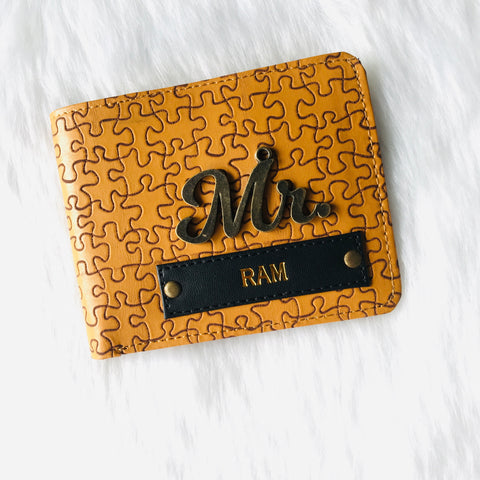 Polo Mens Wallet With Customized Name And One Charm Option.