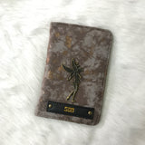 Marble Passport Cover With Customized Name And Charm Option.