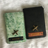 Marble Passport Cover With Customized Name And Charm Option.