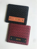 Customized Swiss Card Holder With Customized Name.