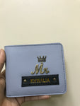 Tiger Print Wallet For Men With Customized Name And One Charm Option.