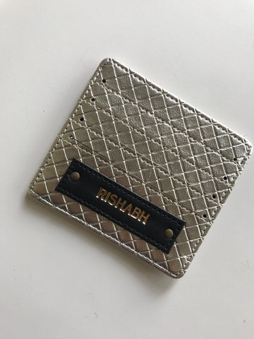Customized Swiss Card Holder With Customized Name.
