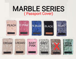 Marble Passport Cover With Customized Name And Charm Option.