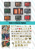 RC 15 Button Passport With Customized Name And Charm Options.