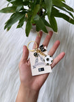 Football with Game console and an Initial Charm Keychain