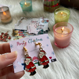 Santa Earrings