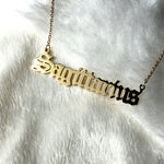 Zodiac Sign Name Pendant