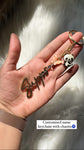 Butterfly with panda name keychain