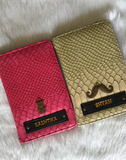 Co-Co Passport Cover With Customized Name And One Charm Option.