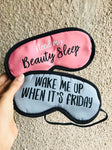 Customized Unisex Eye Masks.