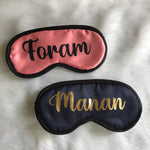 Customized Unisex Eye Masks.