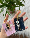 2 initials 2 Charms Keychain