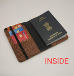 Snake Print Passport Cover With Customized Name And Charm Options.