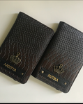 Co-Co Passport Cover With Customized Name And One Charm Option.