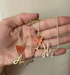 Butterfly Name Neckpiece