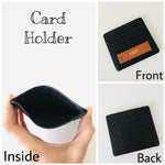 Customized Swiss Card Holder With Customized Name.