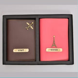 RC 11 Couple Passport Cover Set With One Charm Option.