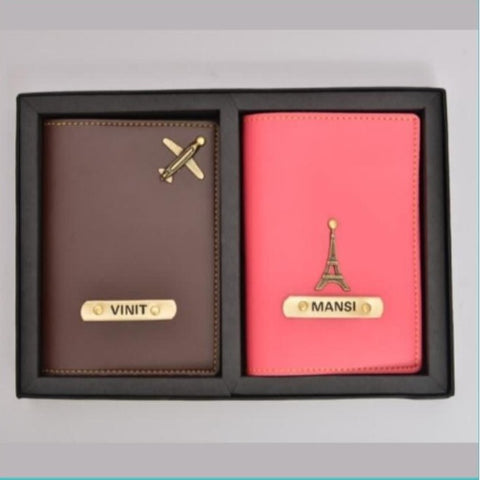 RC 11 Couple Passport Cover Set With One Charm Option.