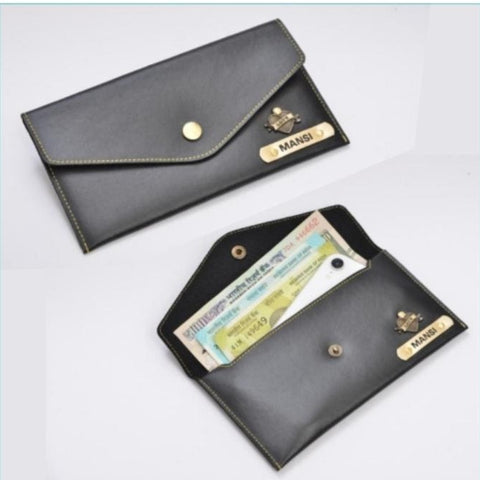 Customized Women Buttoned Wallet
